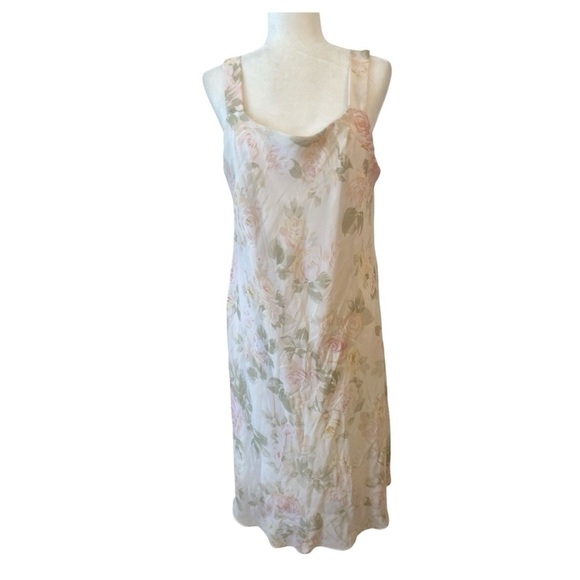 J.B.S. Womens Vintage Soft Floral Plus Size Summer Dress - Picture 1 of 7